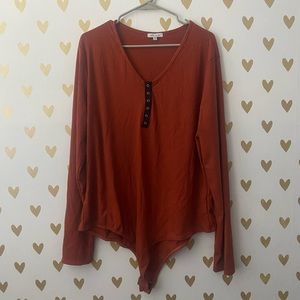 White Birch plus size bodysuit